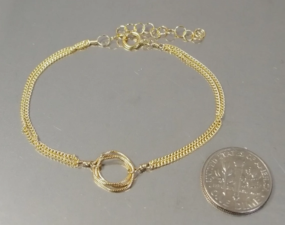 Trinity bracelet on a chain Trinity bracelet on a chain