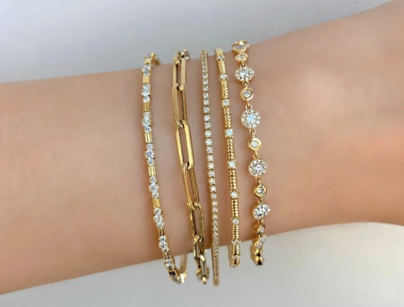 gold bracelet stack non tarnish gold bracelet stack non tarnish