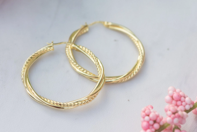 real gold hoop earrings real gold hoop earrings