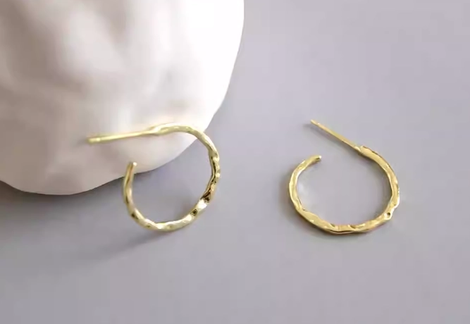 real gold hoops real gold hoops