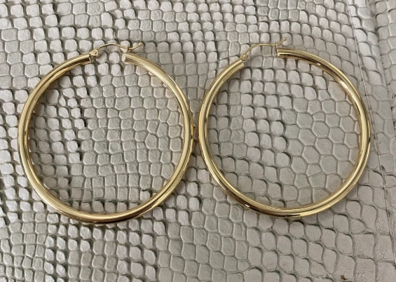 14k solid gold hoops 14k solid gold hoops