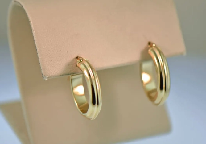 14k solid gold hoops 14k solid gold hoops