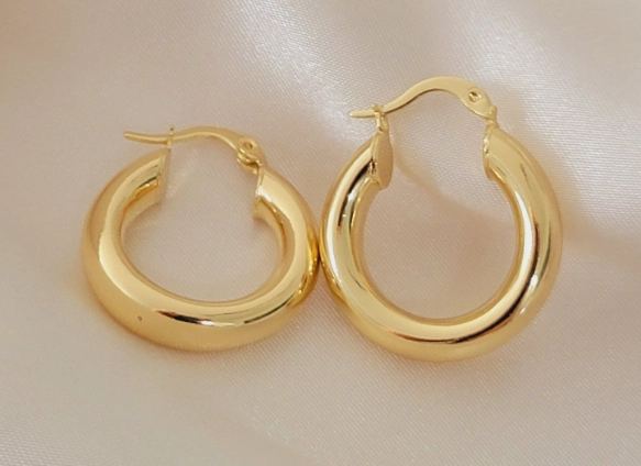 real gold hoops real gold hoops