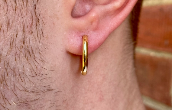 real gold hoop earrings 18k real gold hoop earrings 18k