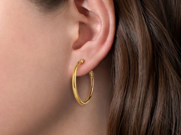 real gold hoop earrings real gold hoop earrings