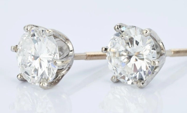 2 carat diamond studs size 2 carat diamond studs size