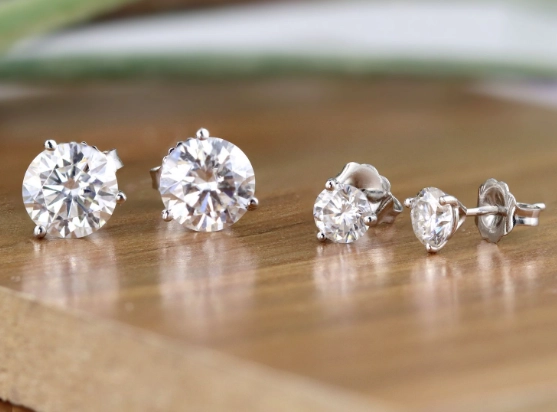 diamond studs too big diamond studs too big
