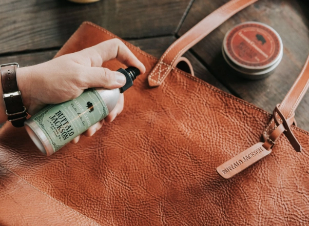 clean leather bag naturally