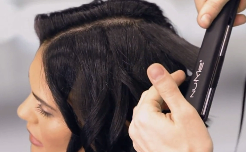 flat iron curls flat iron curls