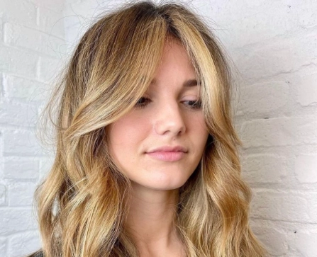curtain bangs for wavy hair curtain bangs for wavy hair