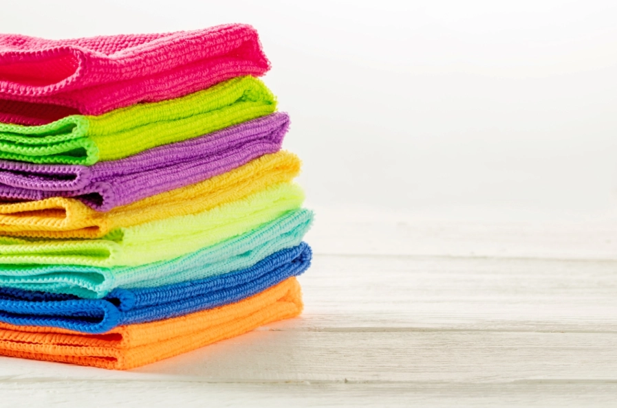 clean microfiber cloths