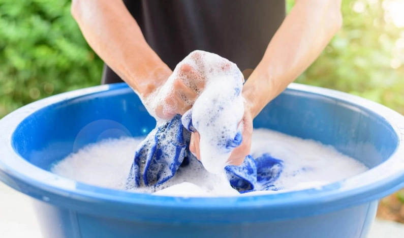 how to hand wash a dress